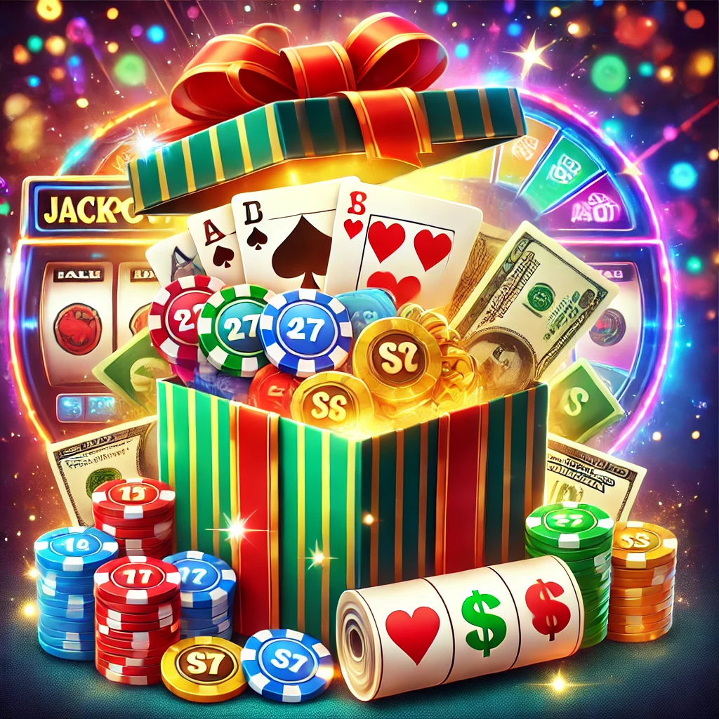 Illustration of welcome bonus offers at an online casino